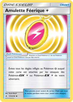 Carte Pokémon Peu commune Amulette Féerique Miniature Type Électrique JCC.png 172/214 de la série Alliance Infallible