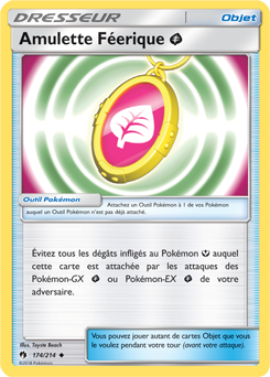 Carte Pokémon Peu commune Amulette Féerique Miniature Type Plante JCC.png 174/214 de la série Tonnerre Perdu