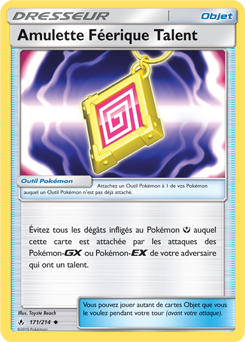 Carte Pokémon Peu commune Amulette Féerique Talent 171/214 de la série Alliance Infallible