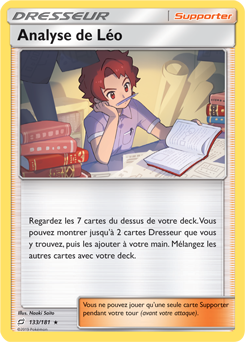 Carte Pokémon Analyse de Léo 133/181 de la série Duo de Choc en vente au meilleur prix