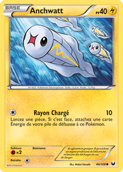Carte Pokémon Commune Anchwatt 44/108 de la série Explorateurs Obscurs