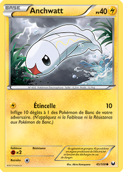 Carte Pokémon Commune Anchwatt 45/108 de la série Explorateurs Obscurs