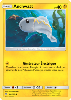 Carte Pokémon Anchwatt 64/236 de la série Harmonie des Esprits en vente au meilleur prix