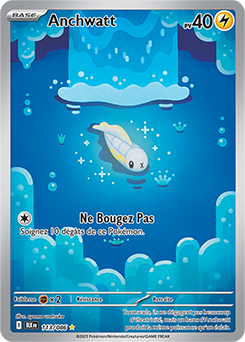 Carte Pokémon Illustration rare Anchwatt 113/86 de la série Foudre Noire