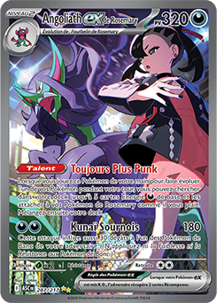 Carte Pokémon Angoliath ex de Rosemary 287/217 de la série Héros Transcendants en vente au meilleur prix