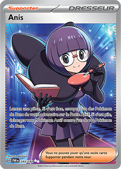 Carte Pokémon Ultra rare Anis 243/182 de la série Faille Paradoxe