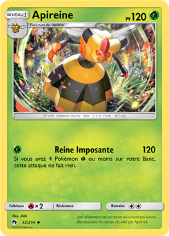 Carte Pokémon Apireine 32/214 de la série Tonnerre Perdu en vente au meilleur prix