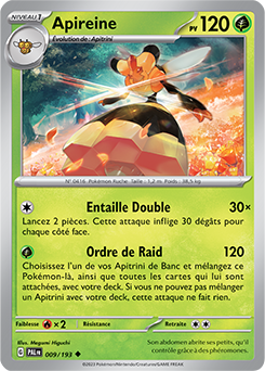 Carte Pokémon Apireine 009/193 de la série Évolutions à Paldea en vente au meilleur prix