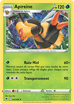 Carte Pokémon Apireine 012/189 de la série Astres Radieux en vente au meilleur prix