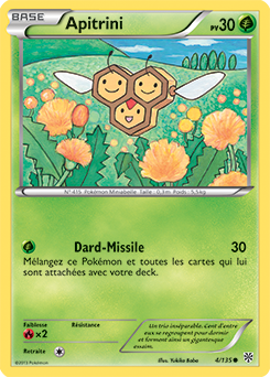 Carte Pokémon Apitrini 4/135 de la série Tempête Plasma en vente au meilleur prix