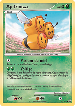 Carte Pokémon Apitrini 59/100 de la série Aube Majestueuse en vente au meilleur prix
