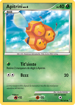 Carte Pokémon Apitrini 99/147 de la série Vainqueurs Suprêmes en vente au meilleur prix