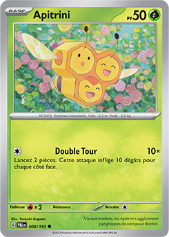 Carte Pokémon Apitrini 008/193 de la série Évolutions à Paldea en vente au meilleur prix