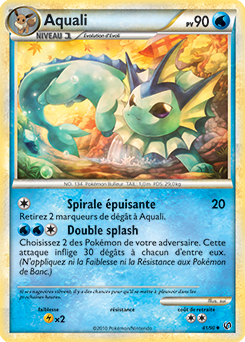 Carte Pokémon Peu commune Aquali 41/90 de la série Indomptable