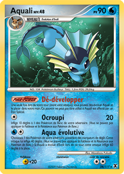Carte Pokémon Aquali 34/111 de la série Rivaux Émergents en vente au meilleur prix