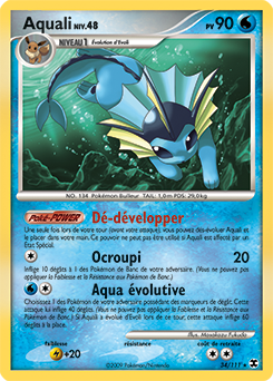 Carte Pokémon Rare Aquali 34/111 de la série Rivaux Émergents