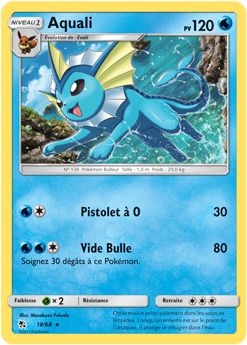 Carte Pokémon Aquali 18/68 de la série Destinées Occultes en vente au meilleur prix