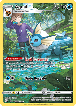 Carte Pokémon Holographique rare Aquali TG02/TG30 de la série Stars Étincelantes