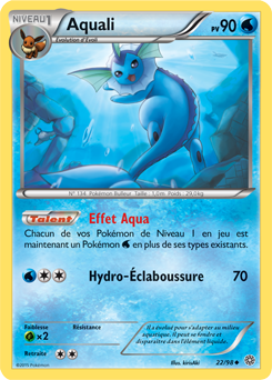 Carte Pokémon Aquali 22/98 de la série Origines Antiques en vente au meilleur prix