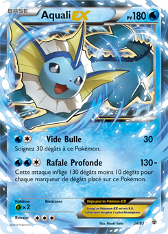 Carte Pokémon Aquali EX 24/83 de la série Générations en vente au meilleur prix