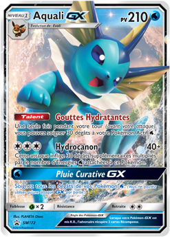 Carte Pokémon Aquali GX SM172 de la série Promos Soleil et Lune en vente au meilleur prix