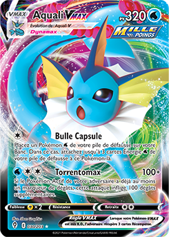 Carte Pokémon Aquali VMAX 30/203 de la série Évolution Céleste en vente au meilleur prix