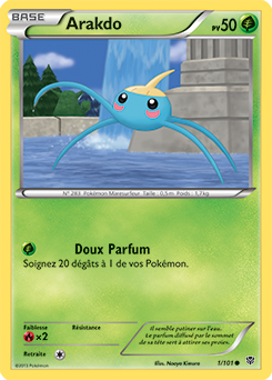 Carte Pokémon Commune Arakdo 1/101 de la série Explosion Plasma