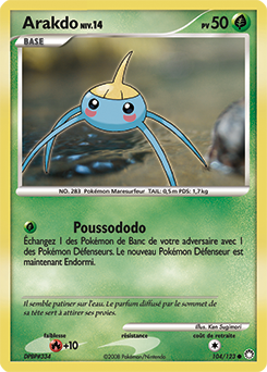 Carte Pokémon Arakdo 104/123 de la série Trésors Mystérieux en vente au meilleur prix