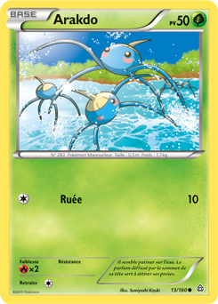 Carte Pokémon Arakdo 13/160 de la série Primo Choc en vente au meilleur prix