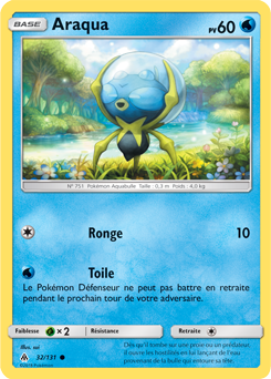 Carte Pokémon Araqua 32/131 de la série Lumière Interdite en vente au meilleur prix