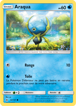 Carte Pokémon Commune Araqua 32/131 de la série Lumière Interdite