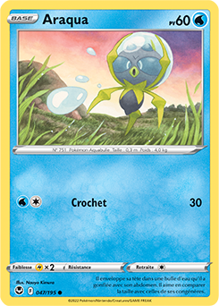 Carte Pokémon Araqua 047/195 de la série Tempête Argentée en vente au meilleur prix
