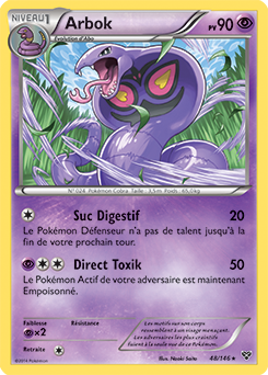 Carte Pokémon Arbok 48/146 de la série X&Y en vente au meilleur prix