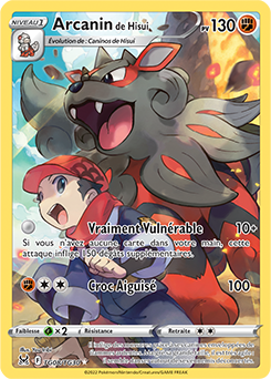 Carte Pokémon Arcanin de Hisui TG08/TG30 de la série Origine Perdue en vente au meilleur prix