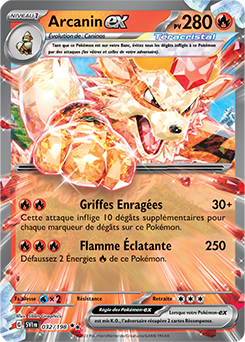 Carte Pokémon Arcanin ex 032/198 de la série Écarlate et Violet en vente au meilleur prix