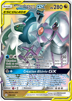 Carte Pokémon Arceus Dialga Palkia GX 156/236 de la série Éclipse Cosmique en vente au meilleur prix