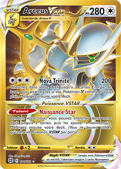 Carte Pokémon Arceus VSTAR 184/172 de la série Stars Étincelantes en vente au meilleur prix