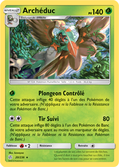 Carte Pokémon Archéduc 20/236 de la série Éclipse Cosmique en vente au meilleur prix