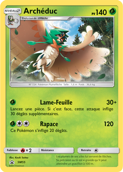 Carte Pokémon Promo Archéduc SM55 de la série Promos Soleil et Lune