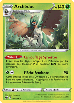 Carte Pokémon Archéduc 13/189 de la série Ténèbres Embrasées en vente au meilleur prix