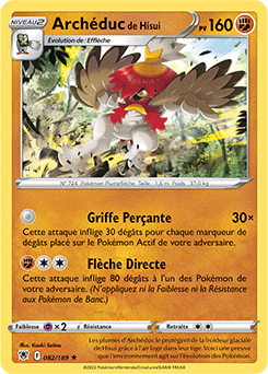 Carte Pokémon Archéduc de Hisui 082/189 de la série Astres Radieux en vente au meilleur prix