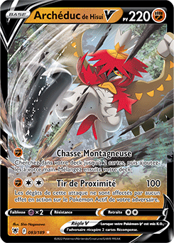 Carte Pokémon Archéduc de Hisui V 083/189 de la série Astres Radieux en vente au meilleur prix