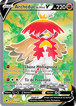 Carte Pokémon Full Art V Archéduc de Hisui V 173/189 de la série Astres Radieux