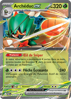 Carte Pokémon Double rare Archéduc ex 12/88 de la série Équilibre Parfait