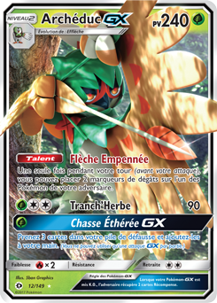 Carte Pokémon Pokémon GX Archéduc GX 12/149 de la série Soleil & Lune