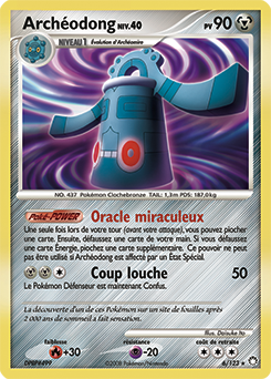 Carte Pokémon Holographique Rare Archéodong 6/123 de la série Trésors Mystérieux
