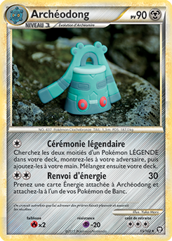 Carte Pokémon Rare Archéodong 15/102 de la série Triomphe
