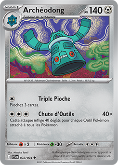 Carte Pokémon Peu commune Archéodong 72/94 de la série Flammes Fantasmagoriques