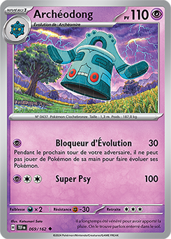 Carte Pokémon Archéodong 69/162 de la série Forces Temporelles en vente au meilleur prix