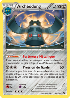 Carte Pokémon Archéodong 61/124 de la série Impact des Destins en vente au meilleur prix